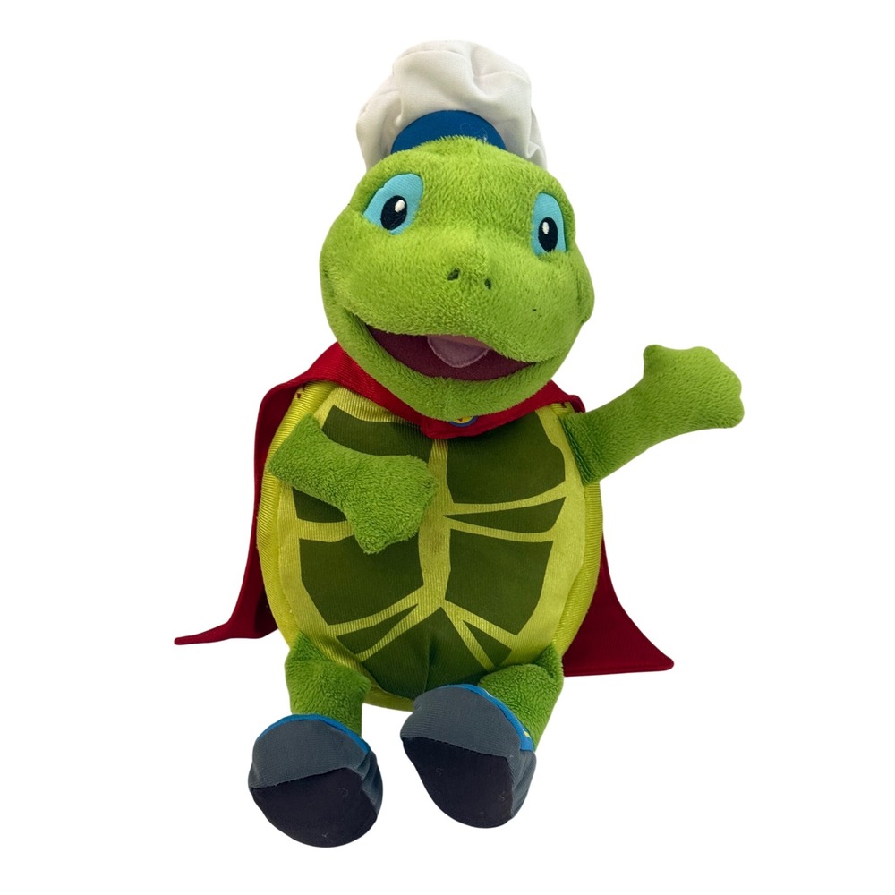 Wonder Pets Tuck The Turtle Fisher Price 2008 14" Cape Nick Jr Plush Stuffed